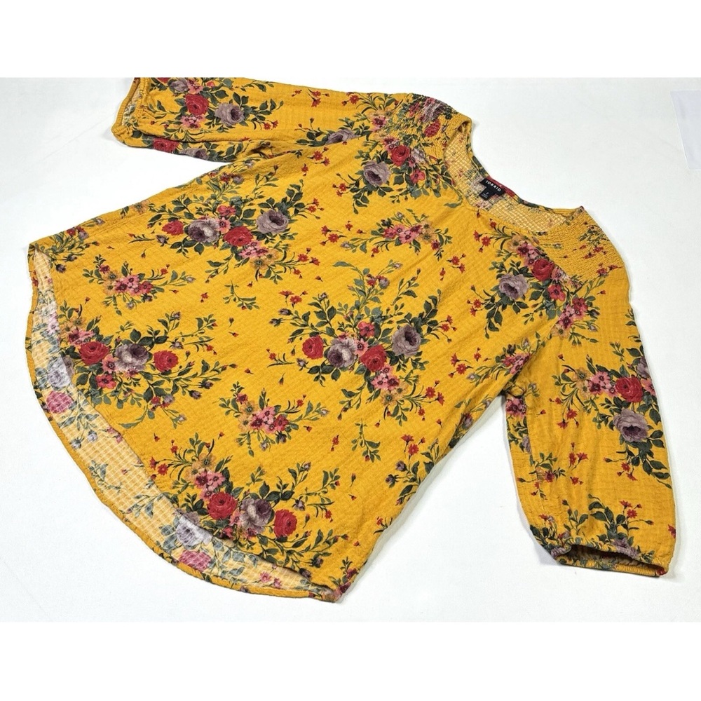 Torrid Yellow Floral Blouse - Picture 2 of 10